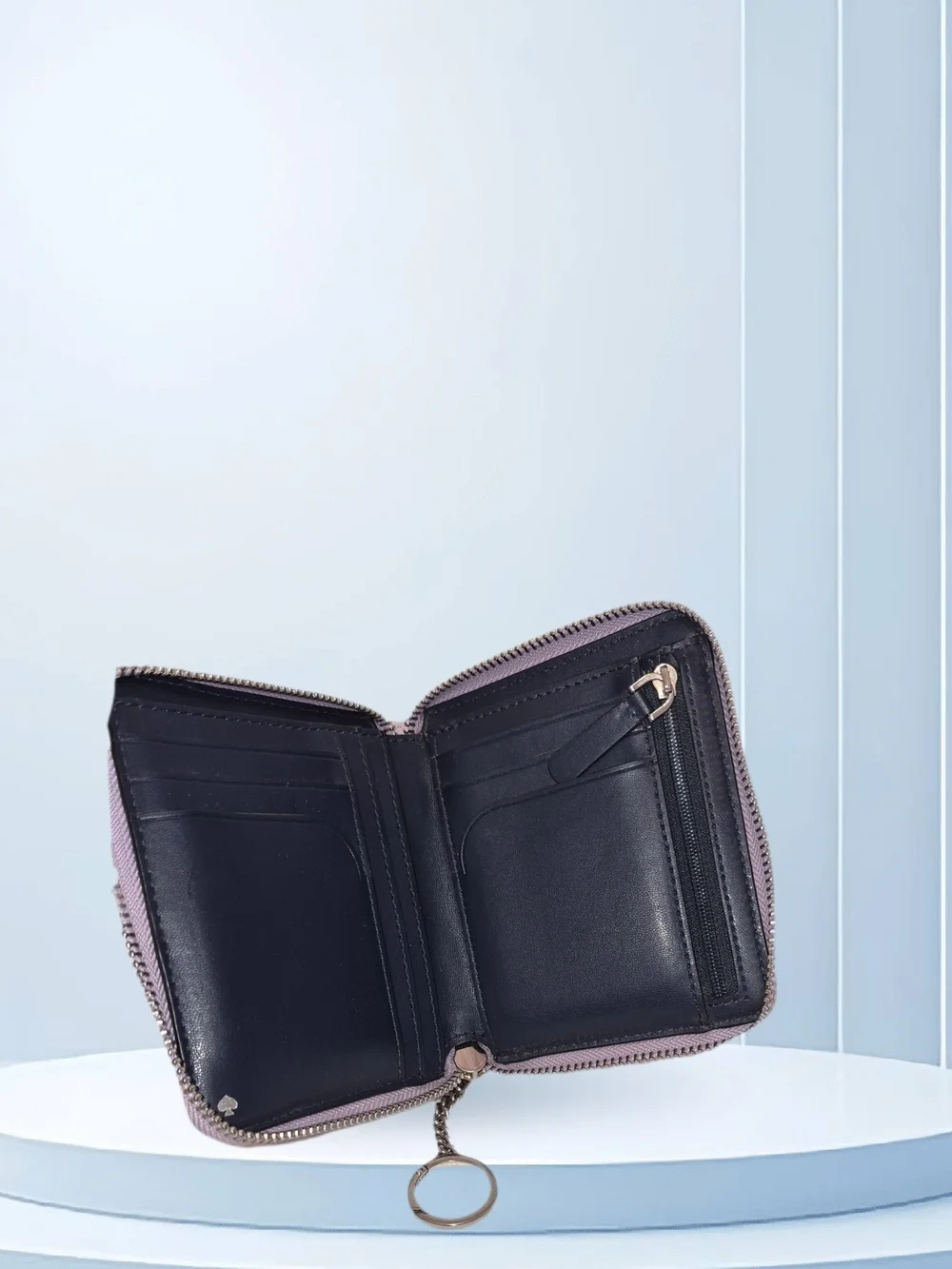 kate spade Two-Tone Pink and Black Zip Wallet